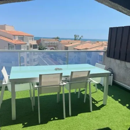 Cap D'agde : 3p Duplex Confort Avec Piscine Et Parking - Fr-1-749-12 شقة *