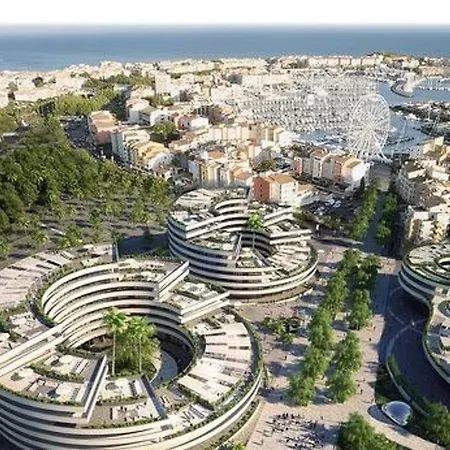 Апартаменти Cap D'agde : 3p Duplex Confort Avec Piscine Et Parking - Fr-1-749-12 *